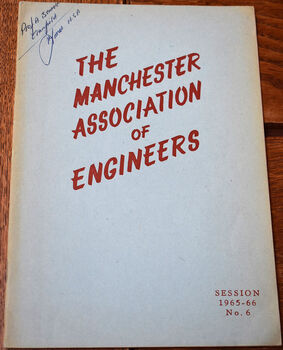 A SURVEY OF AERODYNAMICS The Manchester Association Of Engineers Session 1965-66 No.6