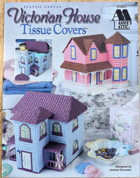 Plastic Canvas Victorian House Tissue Covers