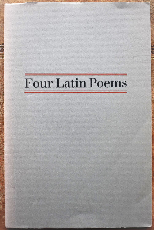 Four Latin Poems