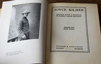JOYCE KILMER Edited With A Memoir - Volume Two Prose Works