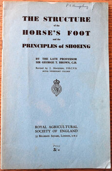 Structure of the Horse's Foot and the Principles of Shoeing
