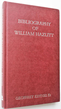 Bibliography Of William Hazlitt