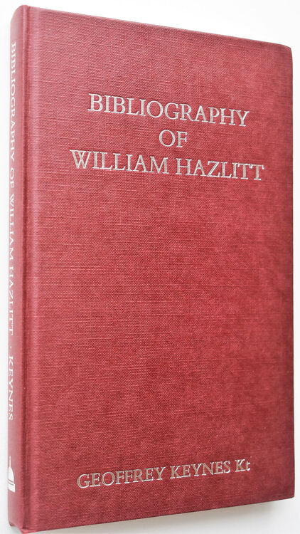 Bibliography Of William Hazlitt