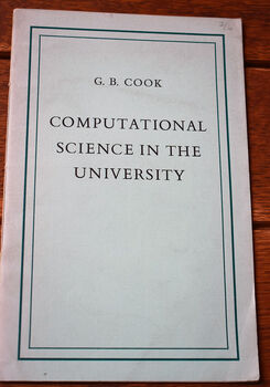 Computational Science In The University