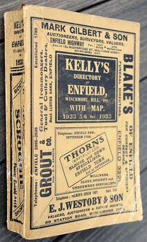 Kelly's Directory Of Enfield, Winchmore Hill, etc 1933