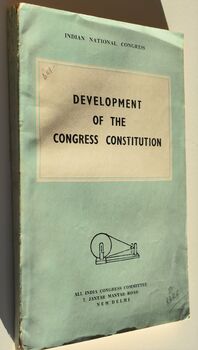 Development of The Congress Consitution