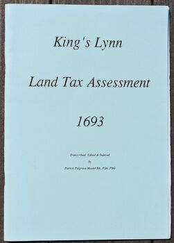 King's Lynn Land Tax Assessment 1692/3