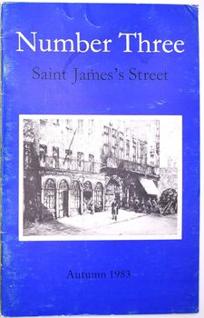 NUMBER THREE SAINT JAMES'S STREET Autumn 1983
