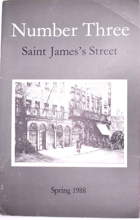 NUMBER THREE SAINT JAMES'S STREET Spring 1988