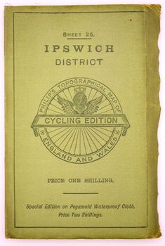 THE IPSWICH DISTRICT Philips Topographical Map (Cycling Edition)