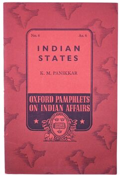 Indian States [Oxford Pamphlets On Indian Affairs No.4]