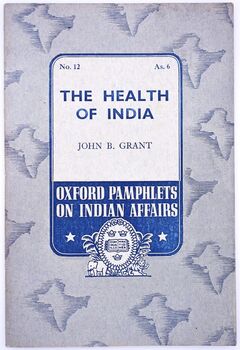 The Health Of India [Oxford Pamphlets On Indian Affairs No.12]