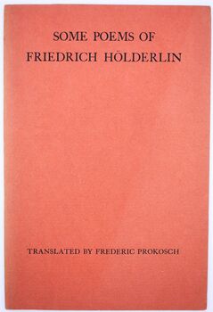 Some Poems Of Friedrich Holderlin