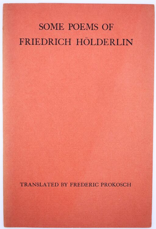 Some Poems Of Friedrich Holderlin