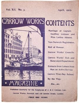 Carrow Works Magazine April 1919 (Vol.XII No.3)