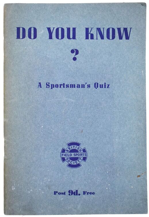 DO YOU KNOW? A Sportsman's Quiz