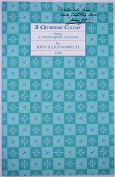 A CHRISTMAS CRACKER Being A Commonplace Selection 1998 [SIGNED]