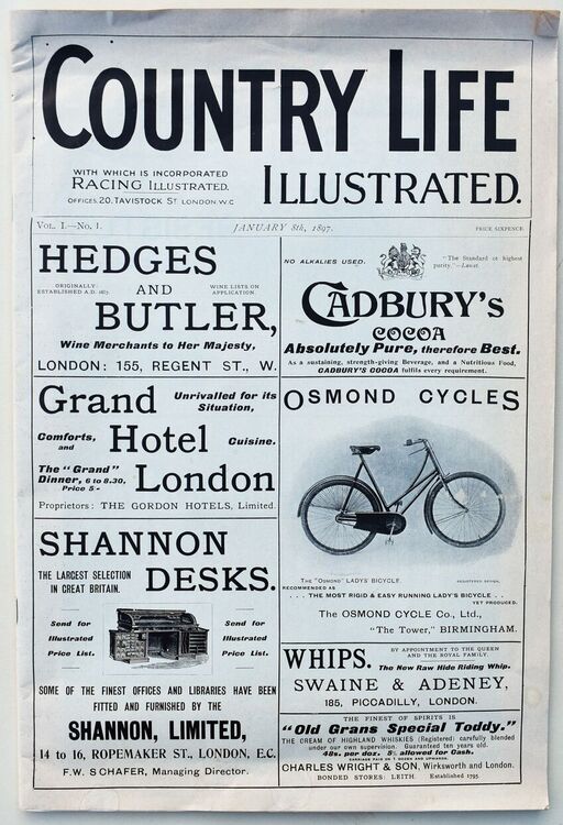 Country Life Illustrated Vol.1. No.1 January 8th, 1897