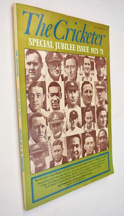 THE CRICKETER Special Jubilee Issue 1921-71