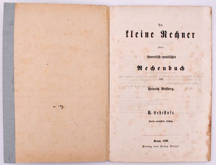 Der kleine Rechner oder theoretisch-practisches Rechenbuch. II. Lehrstufe