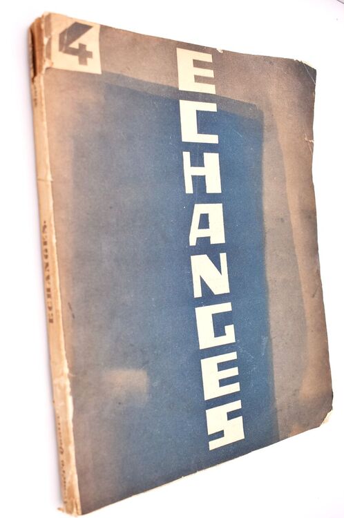 ECHANGES Revue Trimestrielle de Litterature Anglaise et Francaise No.4  Mars 1931