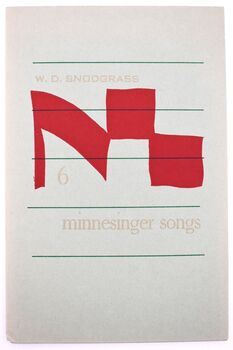 Six Minnesinger Songs [Author's Copy]