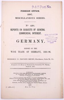 Report On The Wine Trade Of Germany, 1895-96