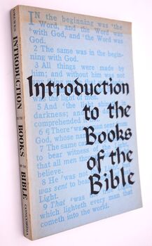 Introduction To The Books Of The Bible