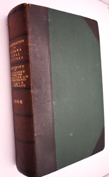 INVESTIGATION OF PANAMA CANAL MATTERS. Testimony Of Engineers Before The Committee On Interoceanic Canals Of The United States Senate In The Matter Of The Senate Resolution Adopted January 9, 1906, Providing For An Investigation Of Matters Relating To The