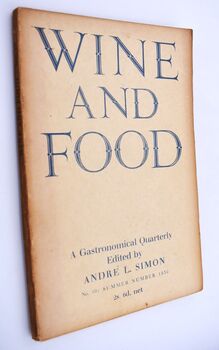 WINE AND FOOD A Gastronomical Quarterly No.10 Summer1936