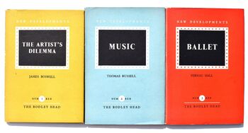 NEW DEVELOPMENTS: The Artist's Dilemma; Music; Ballet [3 Volumes]