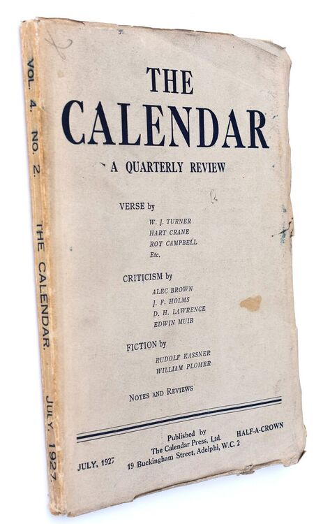 THE CALENDAR A Quarterly Review July 1927