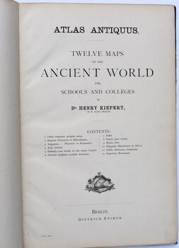 ATLAS ANTIQUUS Twelve Maps Of The Ancient World For Schools And Colleges